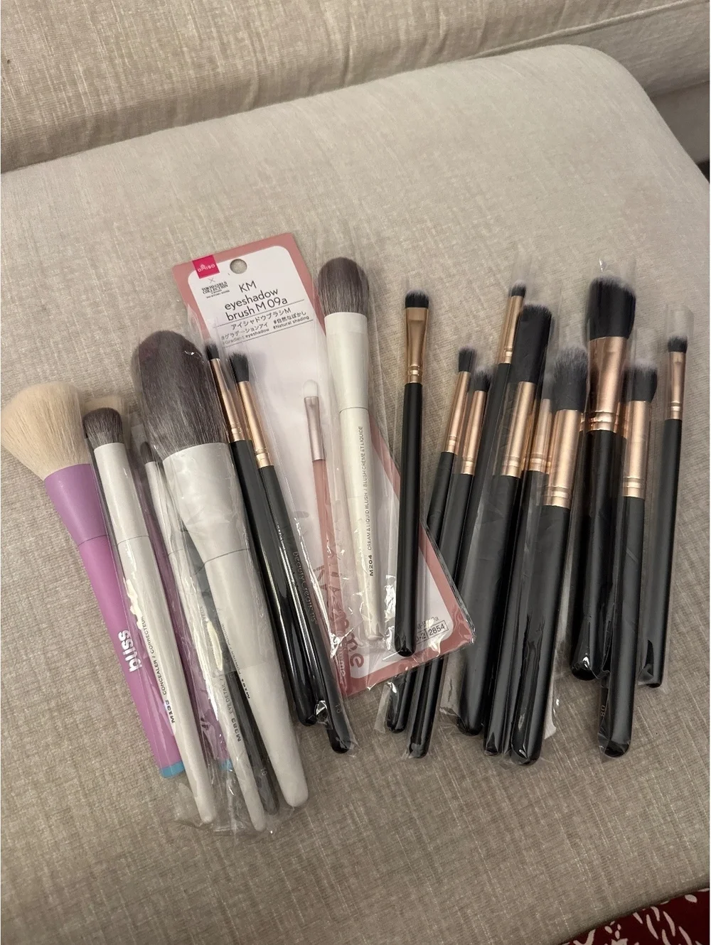 Mixed Brand Makeup Brush Set Including Morphe, Beauty Creations, and Bliss